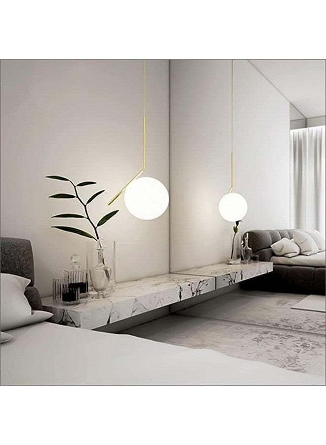 kinis Kiinis KIN-8008 Hanging Hanging Lamp/Pendant Lamp/Ceiling Light to Décor Home/Living Room/Bedroom/Office/Dining/Cafe/Restaurants, Golden, Pack of 2 - Image 3