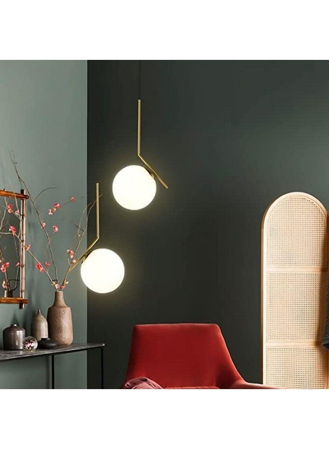 kinis Kiinis KIN-8008 Hanging Hanging Lamp/Pendant Lamp/Ceiling Light to Décor Home/Living Room/Bedroom/Office/Dining/Cafe/Restaurants, Golden, Pack of 2 - Image 2