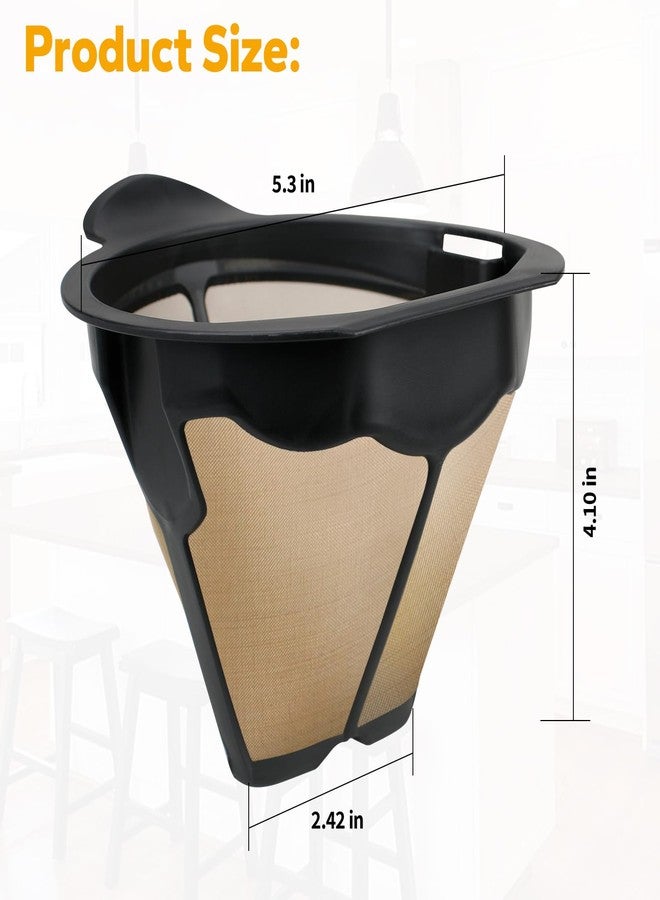 Ophjerg Coffee Filter Replacement for Ninja Coffee Maker - Cone Reusable Permanent Coffee Filter Compatible with Ninja Coffee Machine CM300 CM305 CM360 CM371 CM401, Replacement Parts for Ninja Coffee Maker - Image 2