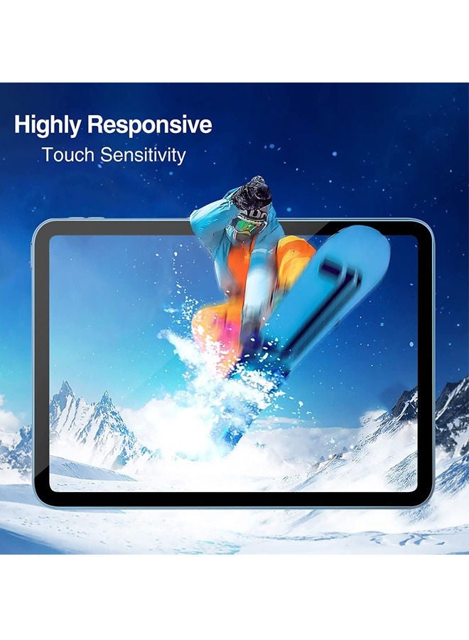 عبوة واحدة من واقيات الشاشة لجهاز iPad (A16) 11 بوصة من الجيل 2025/iPad 10 10.9 بوصة 2022، غشاء زجاجي مقوى لجهاز iPad 11 بوصة من الجيل الحادي عشر A3354، A3355، A3356/الجيل العاشر 10.9 بوصة A2696/A2757/A2777
