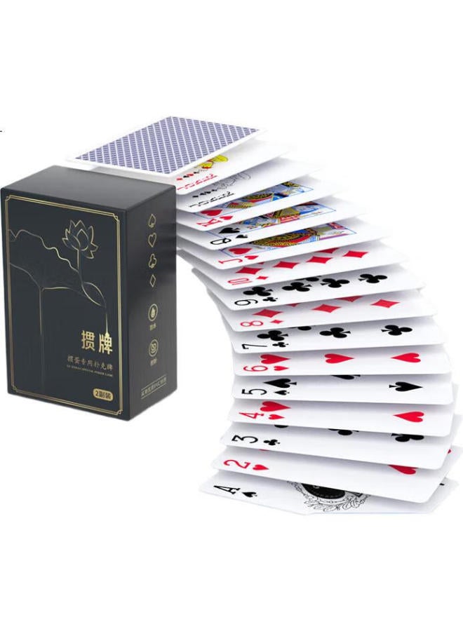 Dechen Guandan Special Playing Cards, Pvc Plastic Waterproof And Durable, Frosted, Large Characters, Long Cards, One Box With Two Decks - Image 3