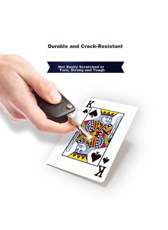 Dechen Guandan Special Playing Cards, Pvc Plastic Waterproof And Durable, Frosted, Large Characters, Long Cards, One Box With Two Decks - Image 3