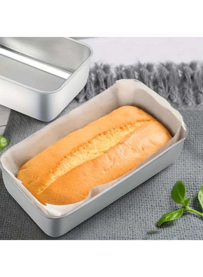 3 Pcs Stainless Steel Rectangular Baking Pans For Bread And Cakes - Image 2
