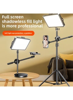 General Live Light Supplement Photography Lighting Lamp Desktop Photo Supplement Light Food Flat Lighting Lamp Portable Live Room Soft-Specifications:⭐Medium Size 【three Colors With 4 Color Pieces】 Square L  - Image 2