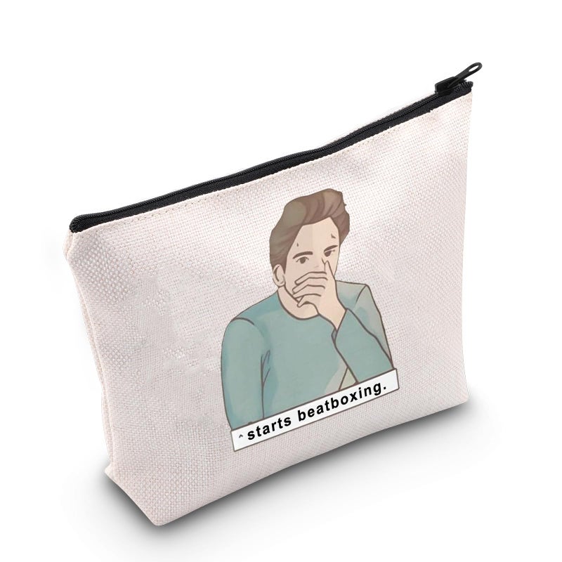 MEIKIUP Movie Inspired Gift Edward Inspired Makeup Bag Edward Cullen Gift Starts Beatboxing Cosmetic Bag Movie Fans Gift Beatboxing Bag - Image 2