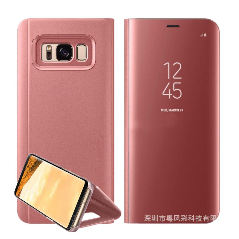 Protective Case for iPhone SE (3rd generation) with Kickstand and Scratch Resistant plus Shockproof plus Drop Protection in Rose Gold - Veloris - Image 1