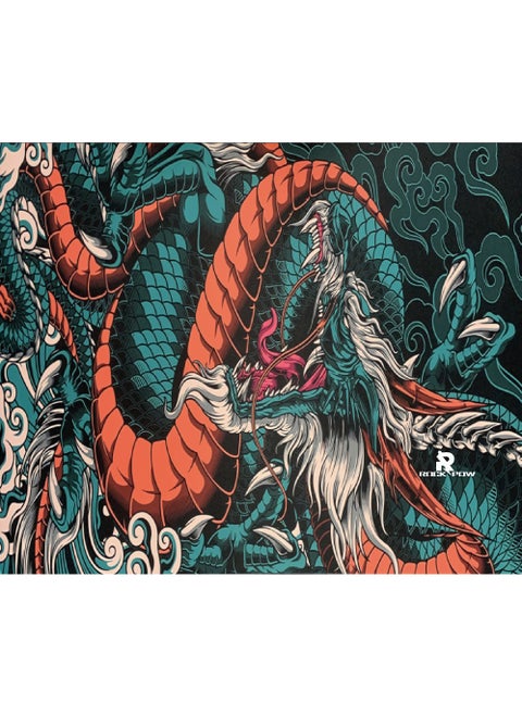 Japanese Dragon Large Gaming Mousepad Keyboard Gamer Mouse Pad on The Table Speed Desk Mat Anime 300 * 250 * 3mm Mouse Mats