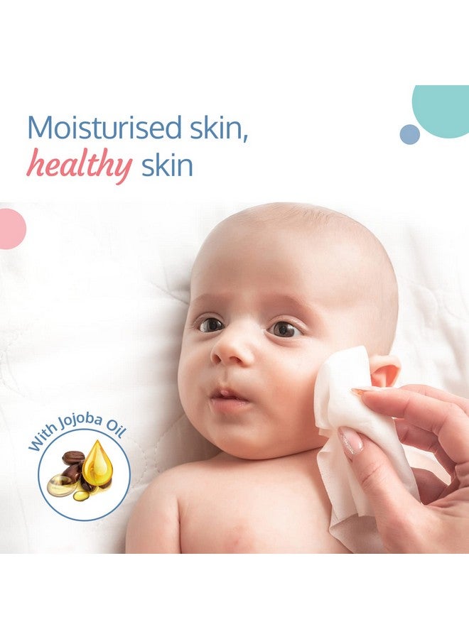 Luvlap مناديل مبللة مرطبة بدون غطاء لبشرة الأطفال، غنية بزيت الجوجوبا وفيتامين E، متوازنة الرقم الهيدروجيني، آمنة جلدياً، خالية من البارابين والكبريتات، 72 مناديل، عبوة من 3 - Image 2