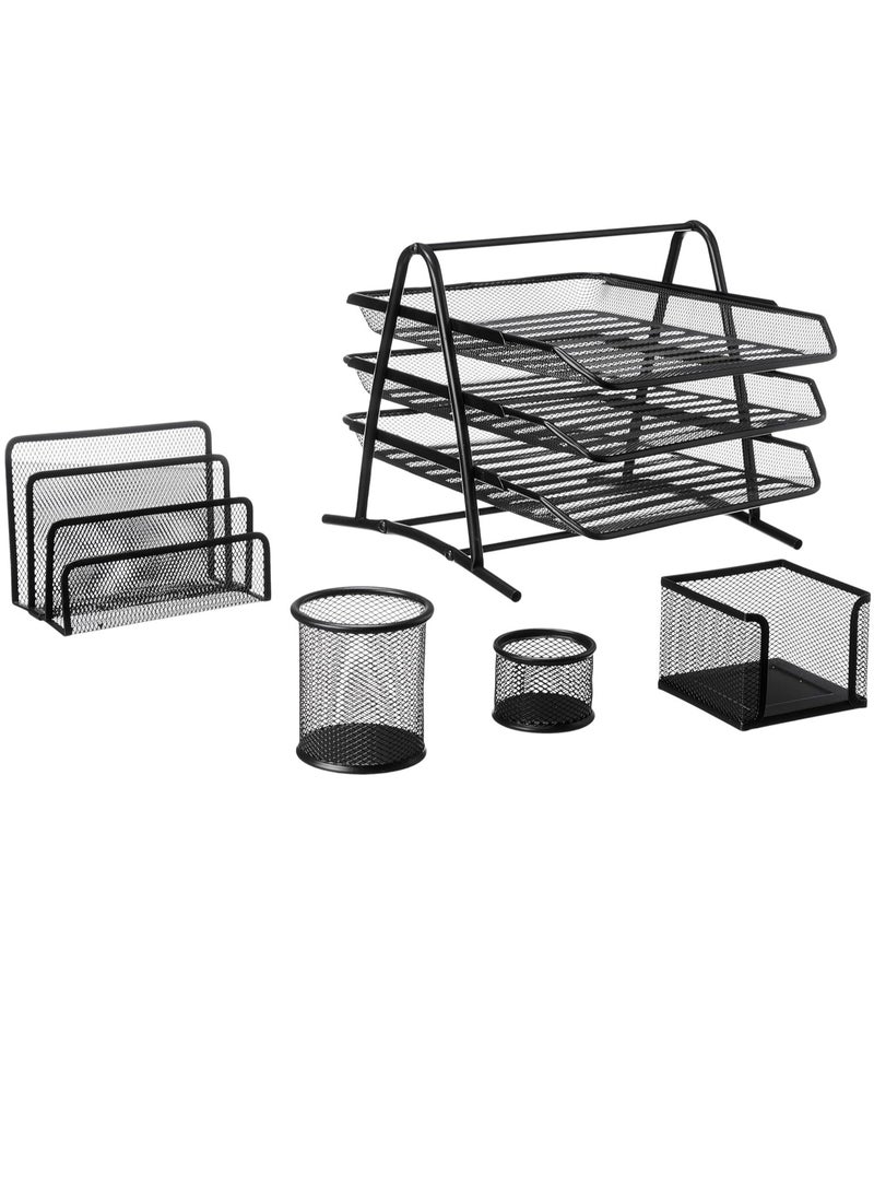Generic - Luxury 5 Piece Metal Desk Set - Image 1