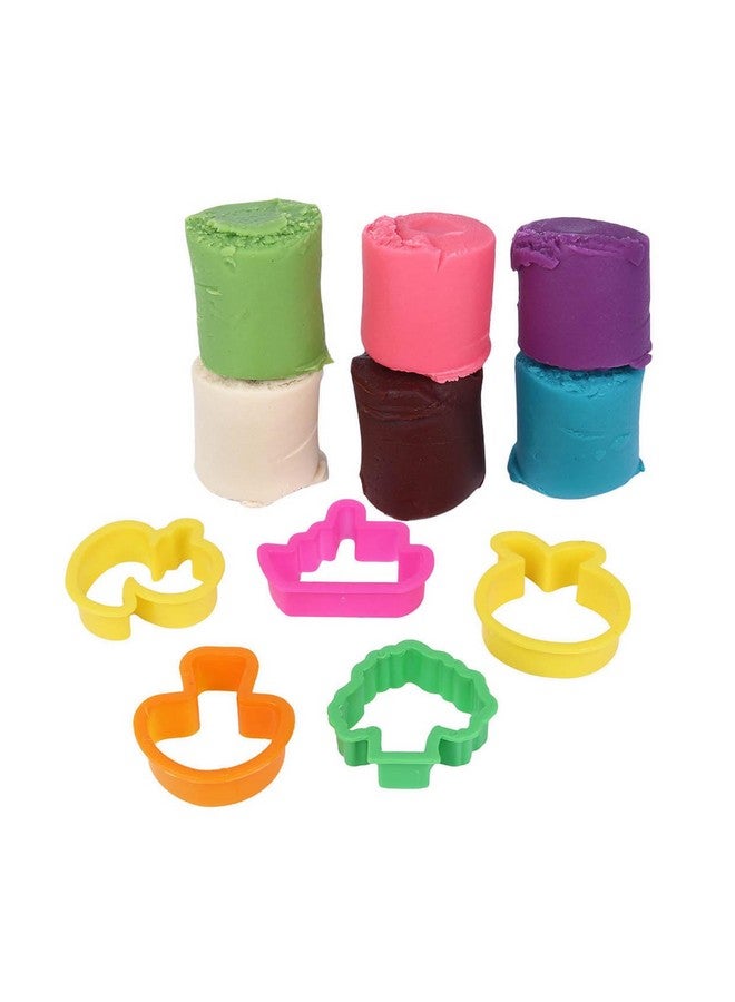 SKOODLE Dough Star Classic Gala Pack, 5 Cutter Moulds & 6 Multicolor of Non-Toxic Modelling Clay Dough for Kids, Creative Art & Craft Gift for Children 3 Years and Up - Image 4