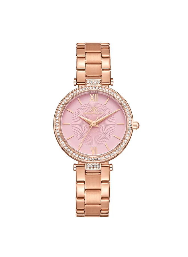 KENNETH SCOTT Kenneth Scott Women's Pink Dial Analog Watch - K23539-RBKP