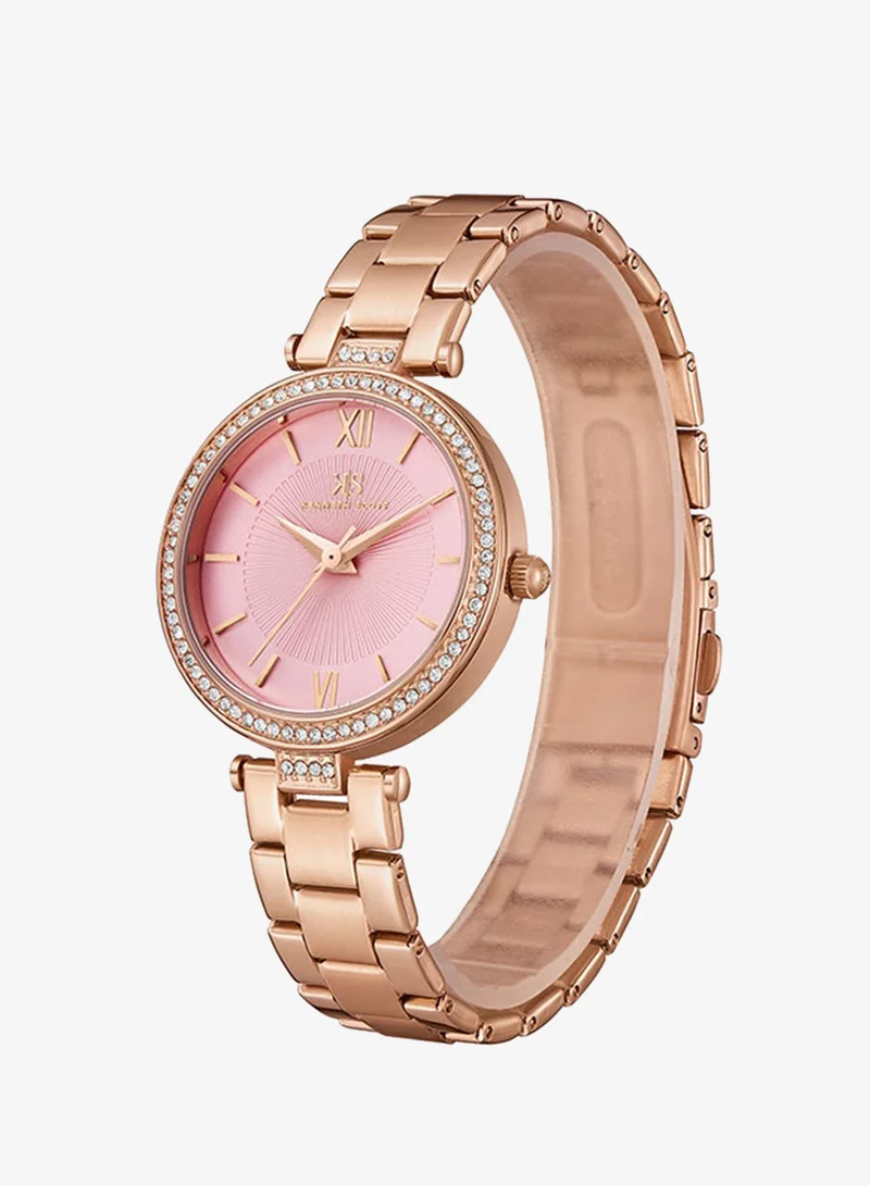 Kenneth Scott Women's Stainless Steel Analog Watch K23539-RBKP - 32 mm