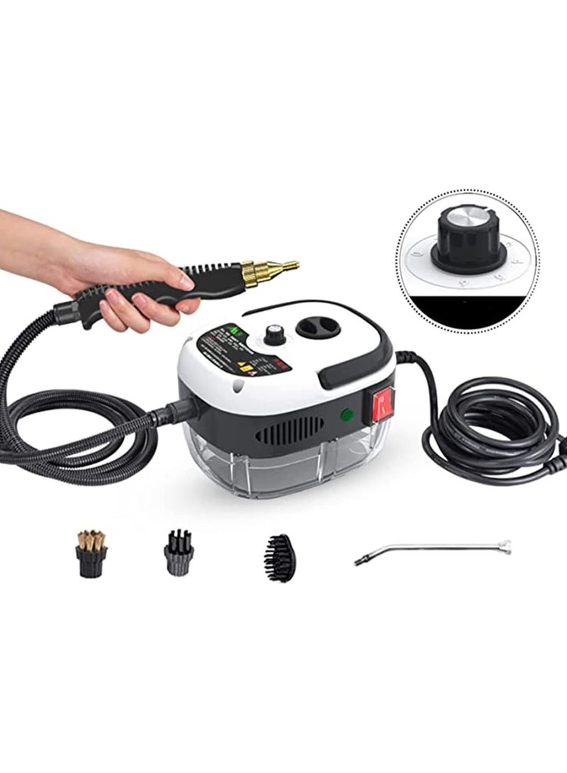 AROAQ High Pressure Steam Cleaner 2500W Handheld High Temp Fast Heating Portable Cleaning Machine for Home Use Grout Tile Car Detailing Kitchen Bathroom with 3 Brush Heads - Image 1
