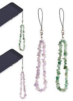 UETEEY Phone Charms Chain Strap for Women Girls, Handmade Bohemian Style Cell Phone Case Lanyard Wrist Strap, Natural Gemstone Charms for Keychain  - Image 1