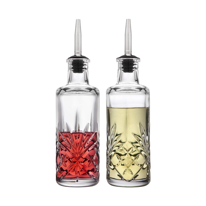 Godinger Oil and Vinegar Dispenser Cruet Set, Condiment Pourer Bottle - Dublin Collection - Image 1