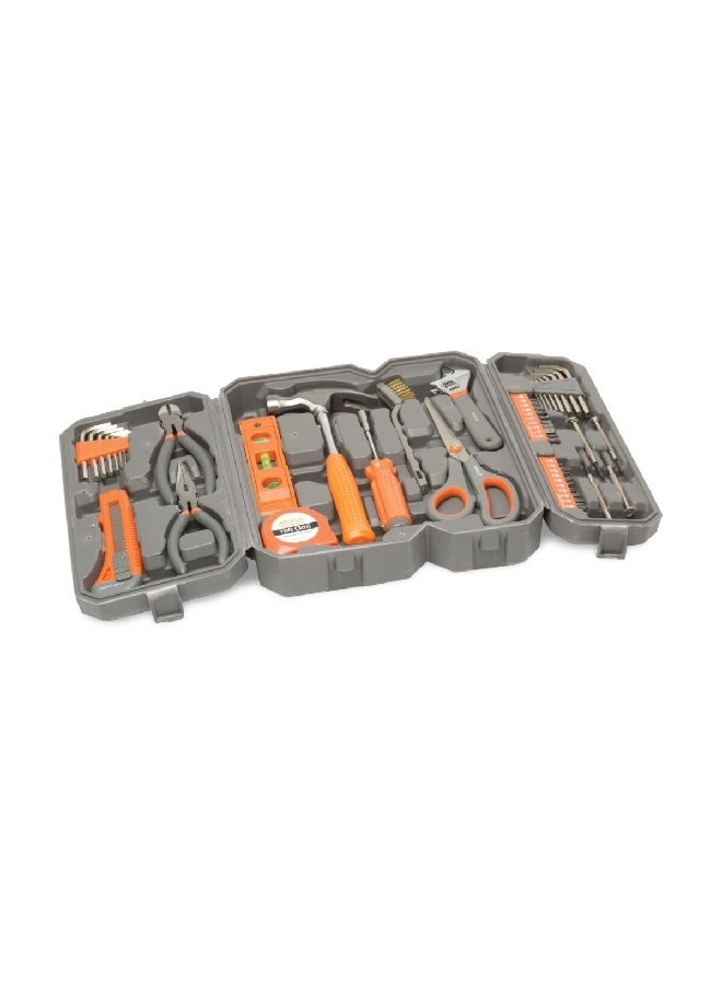 Apollo 50-Piece Household Tool Set Grey and Orange  6.35 x 52.07 x 30.48 cm SAC1501 - Image 1