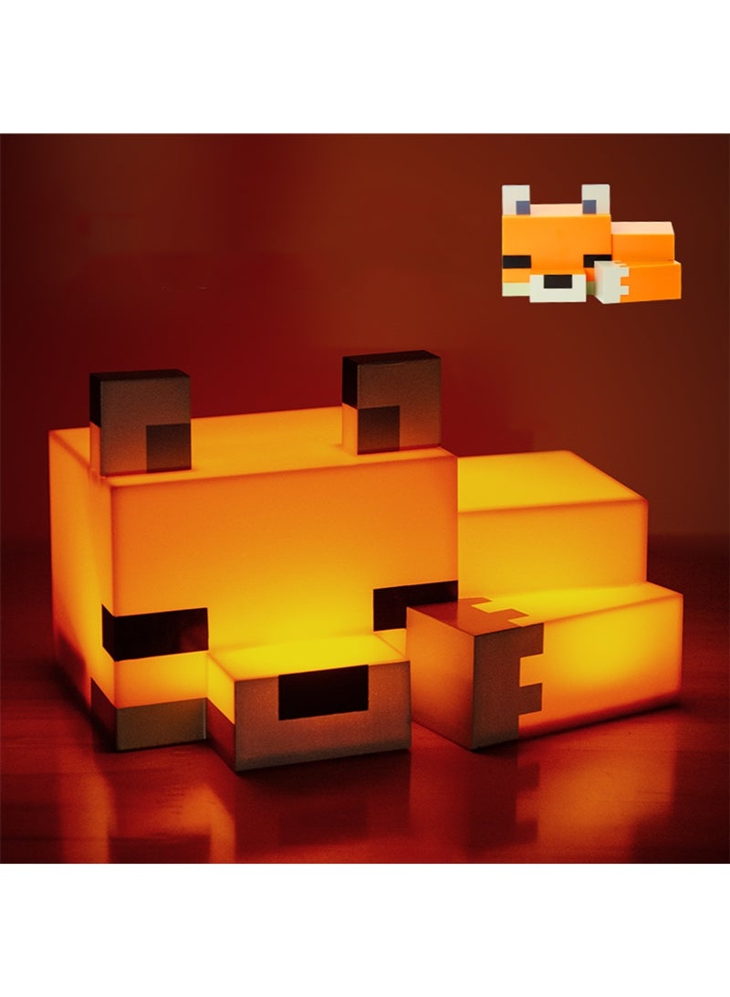 Minecraft Fox Light Handheld Night Light & Fun Minecraft Toy for Kids, Minecraft Room Decor - Image 1