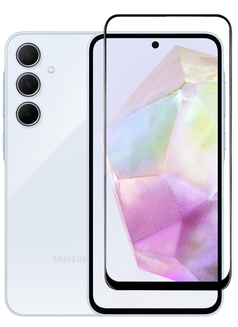 RAYON Tempered Glass Screen Protector 5D Designed For Samsung Galaxy A35 Full Screen Coverage And Bubble Free - Image 1