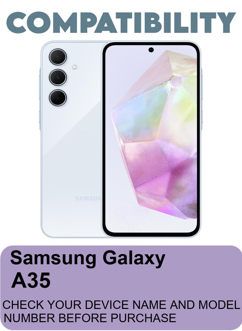 RAYON Tempered Glass Screen Protector 5D Designed For Samsung Galaxy A35 Full Screen Coverage And Bubble Free - Image 2