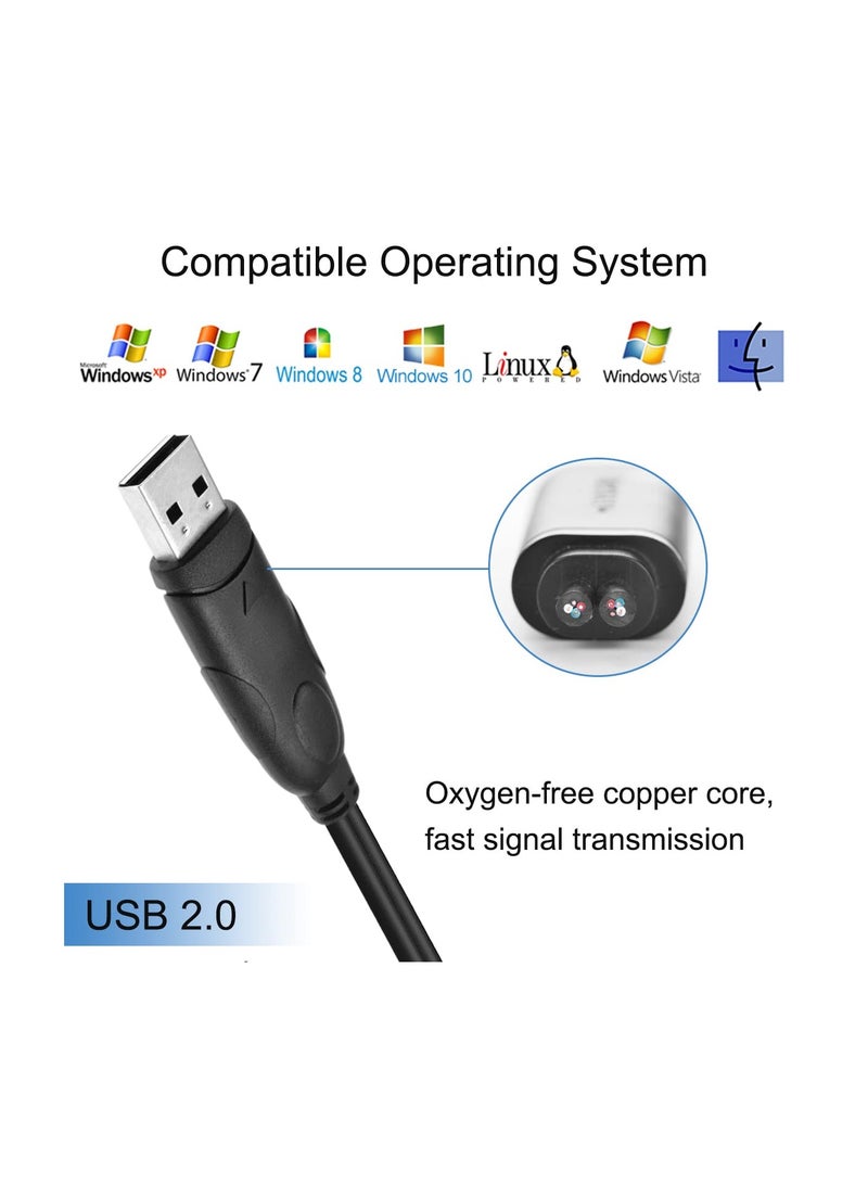 KASTWAVE 2Pcs PS2 to USB Adapter Cable, PS/2 Female to USB Male Keyboard Mouse Converter Connector, 2 in 1 PS2 to USB 2.0 Converter Cord for PS/2 Port Mouse and Keyboard - Image 5