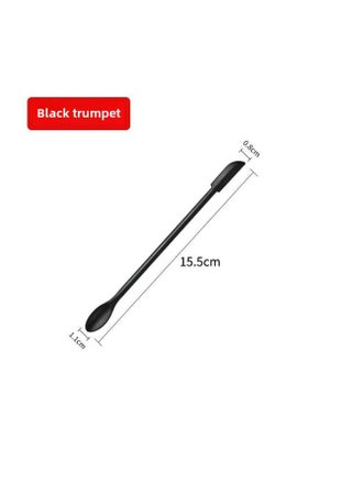 Mini Silicone Double-headed Sharp Scraper Spoon Cosmetic Skin Care Products Extraction Tool Set Including Avocado Jam Scraper-Specifications:Black# Short - pzsku/ZDE71DF8F24B89C84CDA2Z/45/1746232885/f79e0d96-927f-4bd1-8825-eeacc546607c