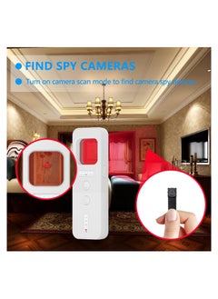 SYOSI 1PCS Hidden Camera Detectors Anti Spy Detector Tracker Detector Infrared Camera Scanner Bug Detector Listening Device Detector RF Signal Scanner Device for Cars Indoor Outroom (White)  - Image 3