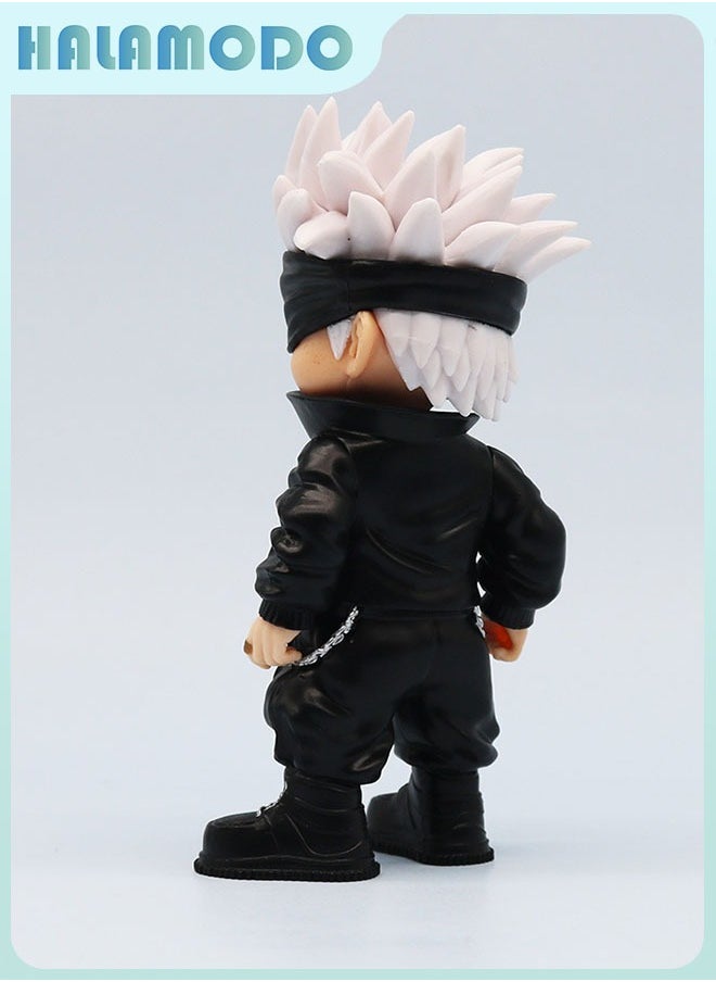 HALAMODO Jujutsu Kaisen High - Quality Chibi Standing Gojo Satoru Trendy - Toy Anime Figurine, Perfect for Desktop Decoration 14.5cm  - Image 2