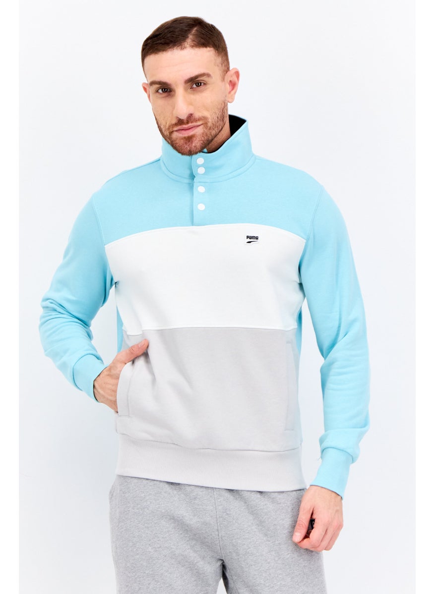 PUMA Men Sportswear Fit Outdoors Sweatshirt, Turquoise  - Image 1