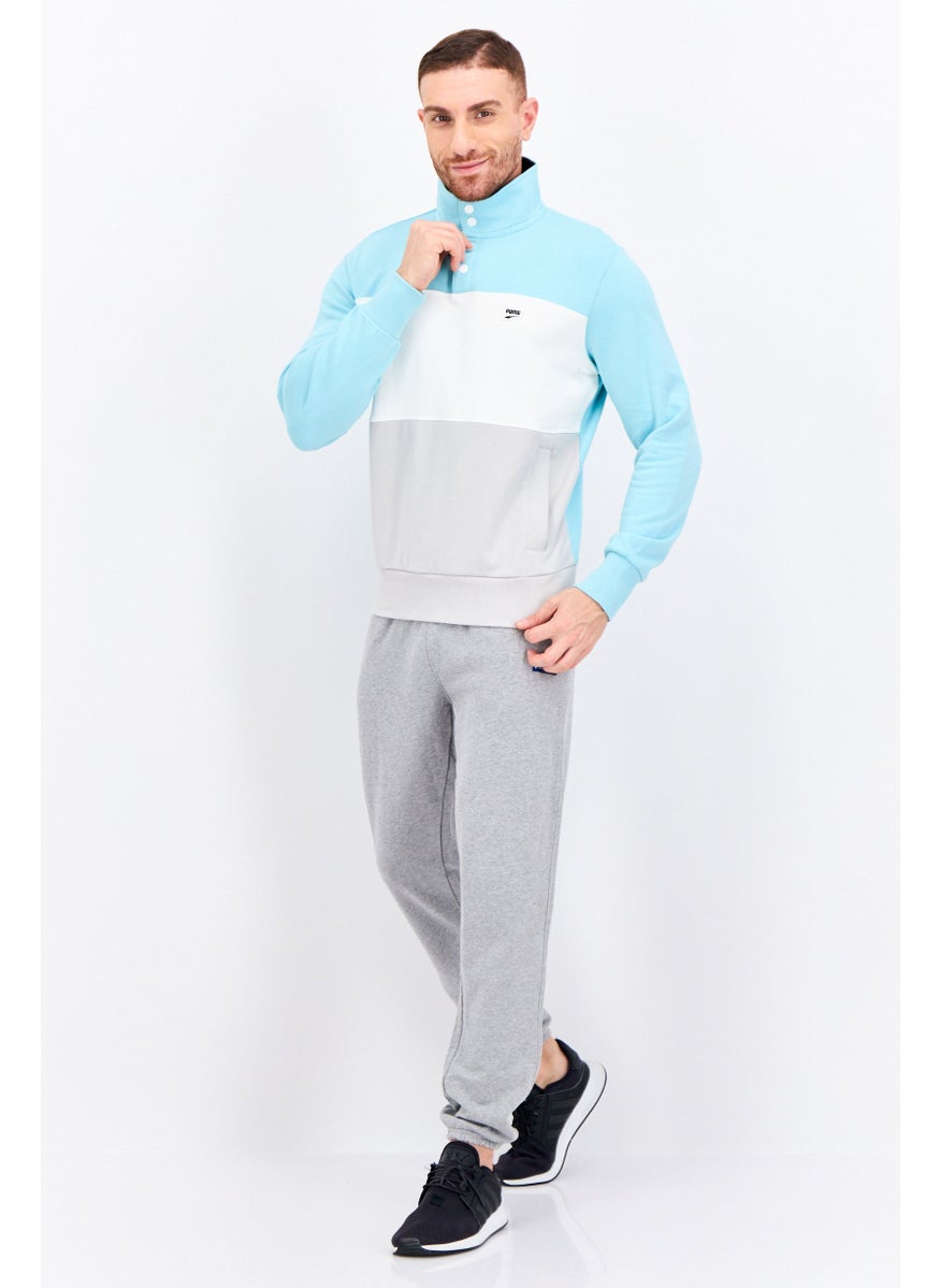 PUMA Men Sportswear Fit Outdoors Sweatshirt, Turquoise  - Image 4