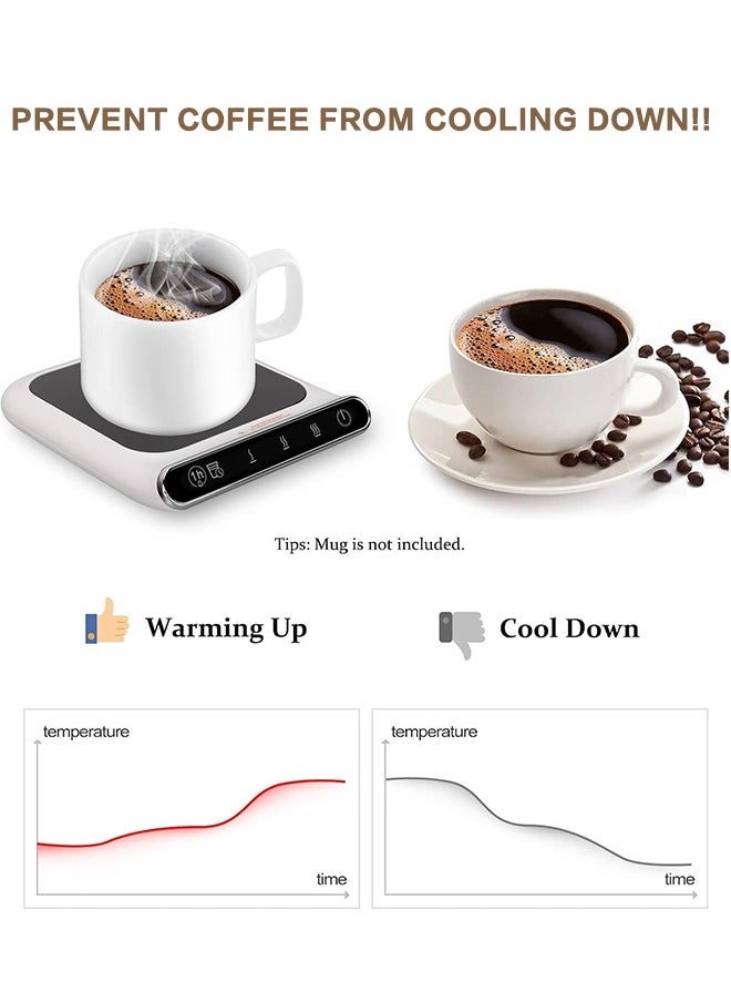 Captaintech Coffee Mug Warmer, Cup Warmer for Office Home Desk Use with 3 Temperature Settings, Electric Beverage Warmer for Cocoa, Tea, Milk, Soup, Hot Chocolate, Good Gifts  - Image 3
