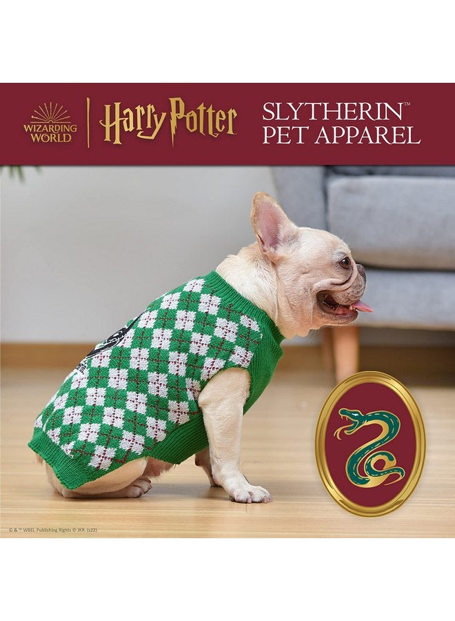 Harry Potter Harry Potter: Slytherin Pet Sweater - Size Small | Harry Potter Costumes for Dogs| Harry Potter Dog Apparel & Accessories for Hogwarts Houses, Slytherin Green - Image 2