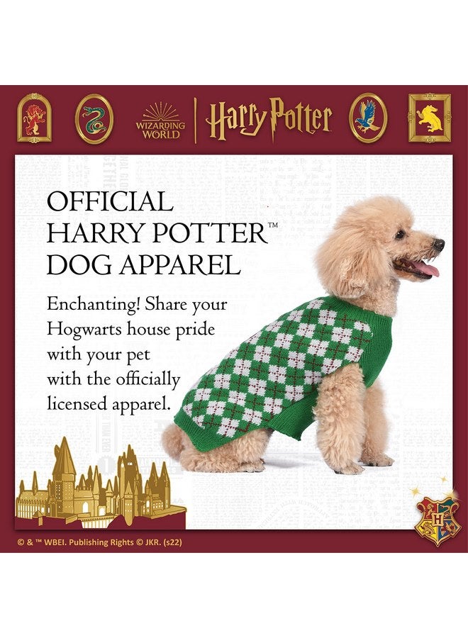 Harry Potter Harry Potter: Slytherin Pet Sweater - Size Small | Harry Potter Costumes for Dogs| Harry Potter Dog Apparel & Accessories for Hogwarts Houses, Slytherin Green - Image 3