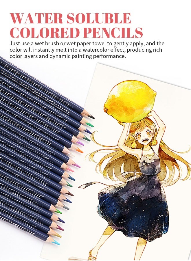 Generic - 72-Color Premium Coloured Pencils with Non-Fade ments, Portable Watercolor Pencils with Storage Box, Natural Transitions and Ergonomic Design, Perfect for Advanced Art Projects, Studio  Exhibition U - Image 1