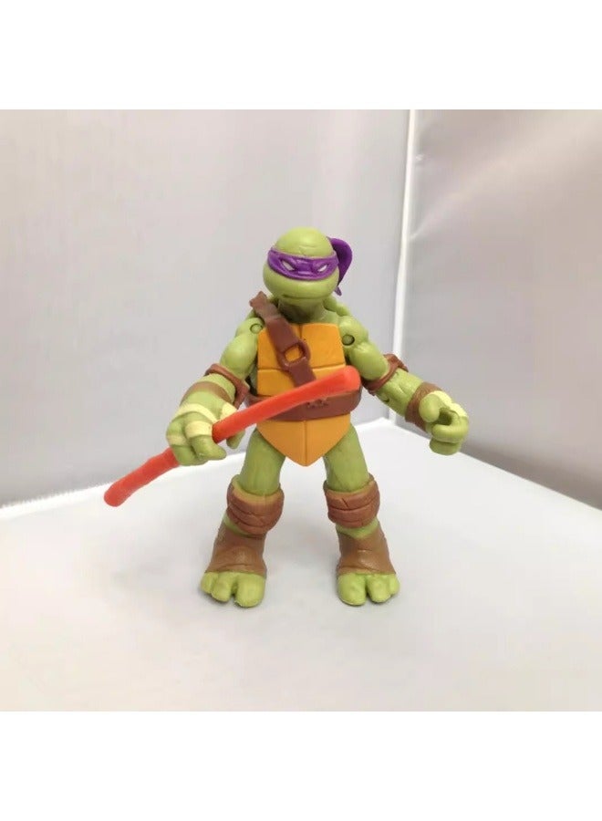 عام سلاحف النينجا نموذج شخصية سطح المكتب الديكور 12cm نموذج لعبة عيد ميلاد حزب جمع الديكور هدية للعائلة والأصدقاء - Image 3