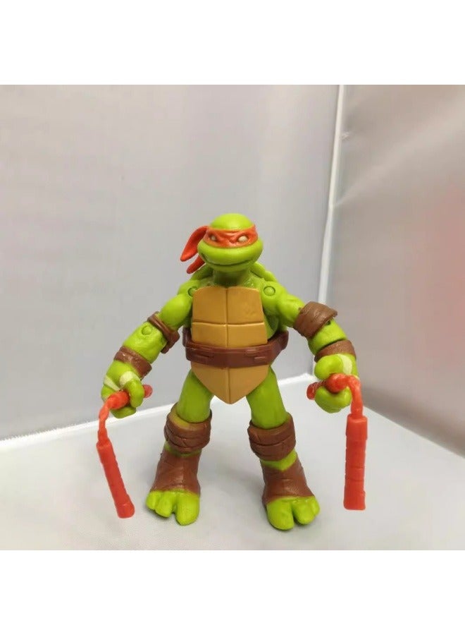 عام سلاحف النينجا نموذج شخصية سطح المكتب الديكور 12cm نموذج لعبة عيد ميلاد حزب جمع الديكور هدية للعائلة والأصدقاء - Image 4