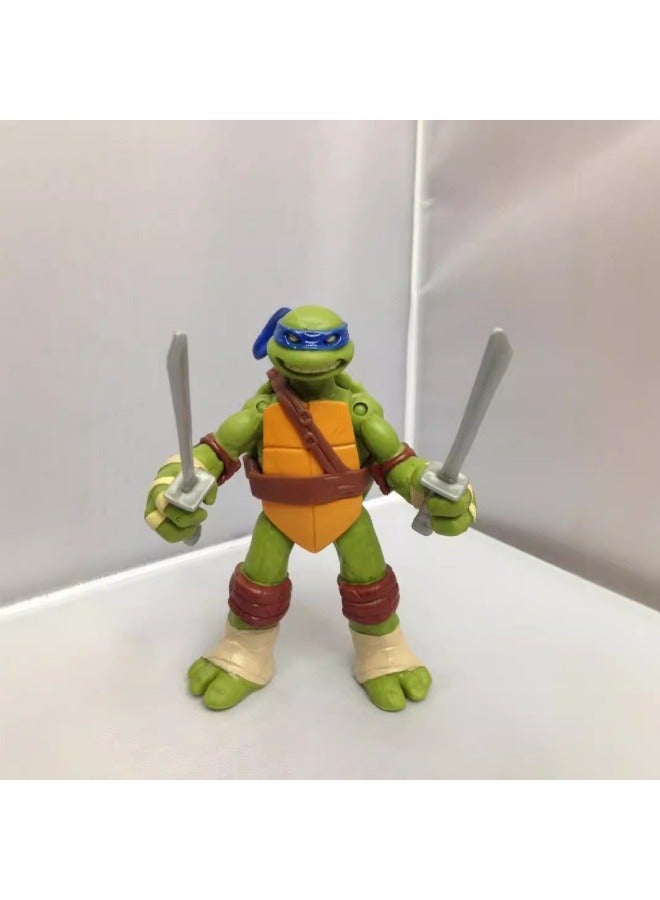 عام سلاحف النينجا نموذج شخصية سطح المكتب الديكور 12cm نموذج لعبة عيد ميلاد حزب جمع الديكور هدية للعائلة والأصدقاء - Image 5