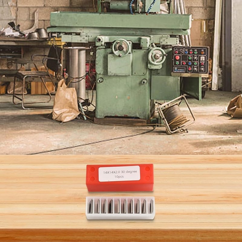 10 Pack 14x14x2mm Square Carbide Cutter Inserts 30 Degree 4 Edges Wood Lathe Tool - Image 4