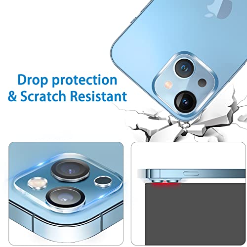 Dengduoduo 3 Pack Tempered Glass Camera Lens Protector for iPhone 14 6.1" & iPhone 14 Plus 6.7", Ultra HD, 9H Hardness, Anti-Scratch, Case Friendly, Easy to Install [No Affect on Night Shots] - Image 5