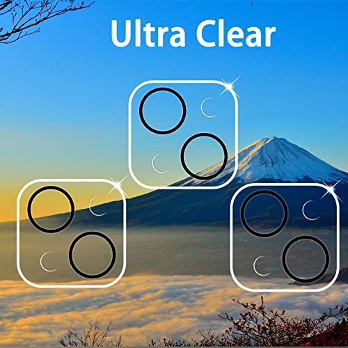Dengduoduo 3 Pack Tempered Glass Camera Lens Protector for iPhone 14 6.1" & iPhone 14 Plus 6.7", Ultra HD, 9H Hardness, Anti-Scratch, Case Friendly, Easy to Install [No Affect on Night Shots] - Image 3