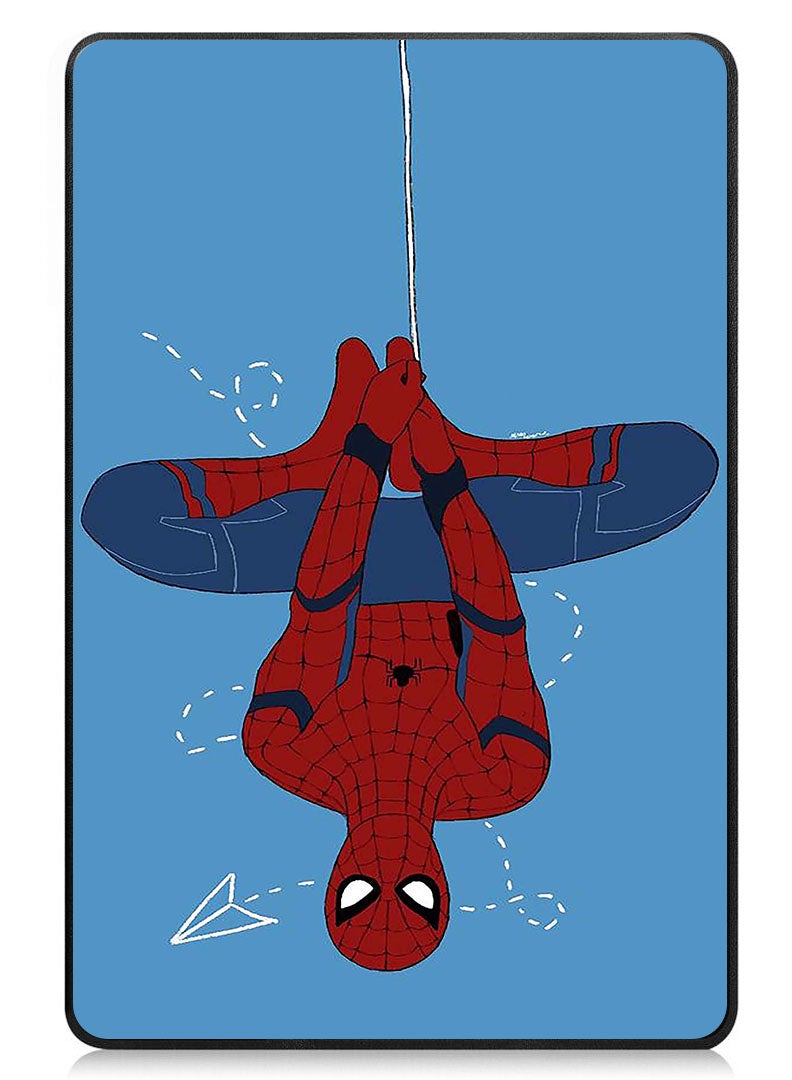 Theodor Protective Flip Case For Samsung Galaxy Tab S9 FE Plus With Trifold Stand Auto Wake Sleep Shockproof Cover Spiderman hanging - Image 1