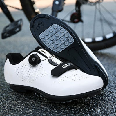 Generic 2022 new cycling shoes lock shoes mens and womens road cycling shoes booster shoes mountain shoes cycling sneakers 896 white rubber without lock 