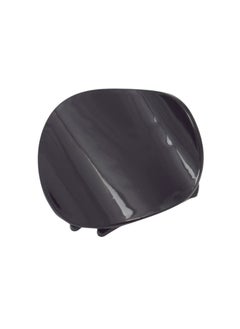 Parcelona France Onde Glossy Black Celluloid Side Slide In Secure Grip Hair Updo Hinge Duck Hair Claw 2 34 Inch Black