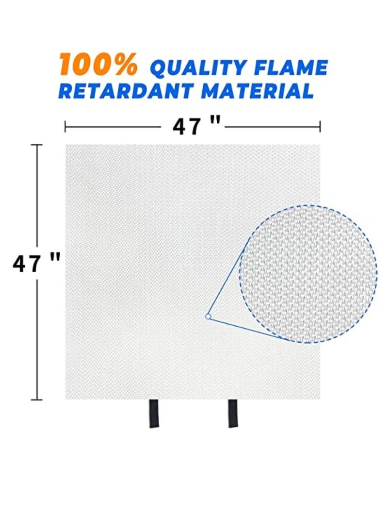 Generic - Fire Blanket For Home Fire Suppression Blanket (2PCS + 2 Hooks & 2 Gloves) Emergency Fire Blanket For Kitchen And People Suppression Flame Retardant Safety Blanket - Image 1