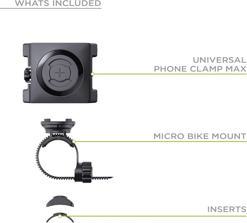 SP Connect Universal Bicycle Mobile Phone Holder - Smartphone Bracket Mount for Mountain & Road Bikes - Patented Twist Lock, Strong Clamp-Grip - for 58-85mm Wide Devices - Cycling, Riding Accessories - Image 2