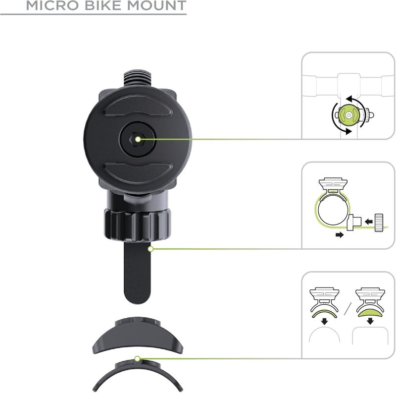 SP Connect Universal Bicycle Mobile Phone Holder - Smartphone Bracket Mount for Mountain & Road Bikes - Patented Twist Lock, Strong Clamp-Grip - for 58-85mm Wide Devices - Cycling, Riding Accessories - Image 5