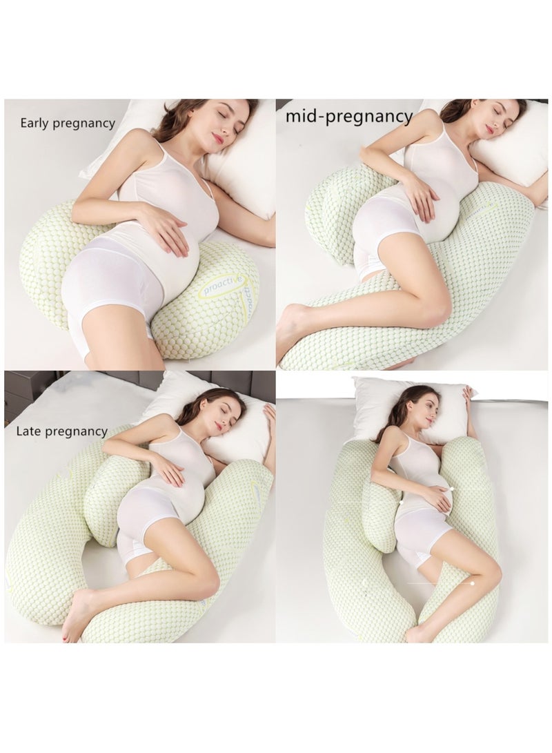 Multifunctional abdominal support pregnancy pillow pure cotton cushion pillow U-shaped sleeping pillow - Image 3
