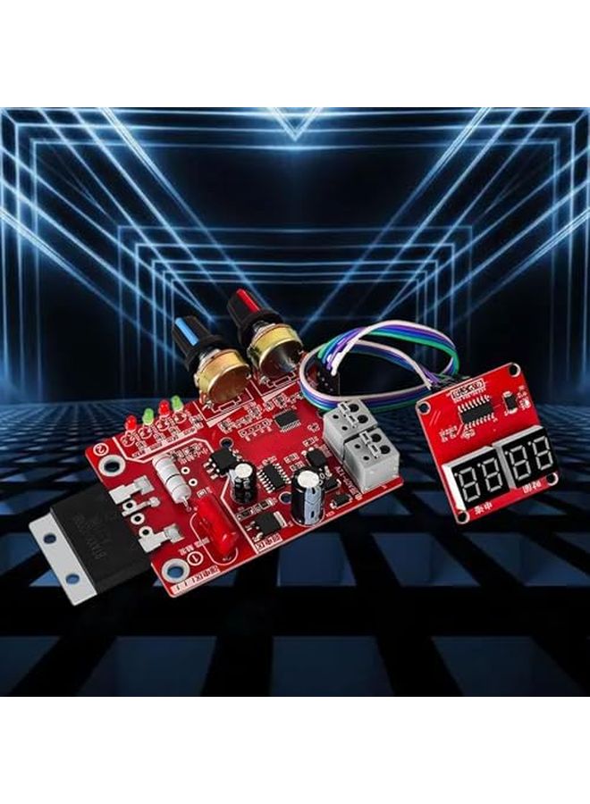 100A Digital Display Spot Welding Time Current Controller Panel Timing Ammeter Control Board - Image 4