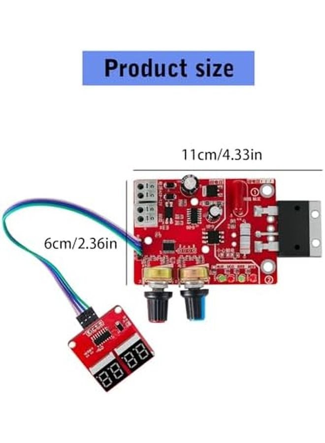 100A Digital Display Spot Welding Time Current Controller Panel Timing Ammeter Control Board - Image 5