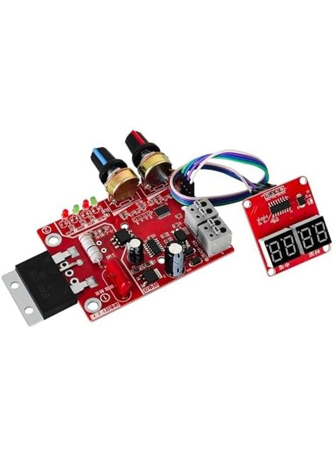100A Digital Display Spot Welding Time Current Controller Panel Timing Ammeter Control Board - Image 2
