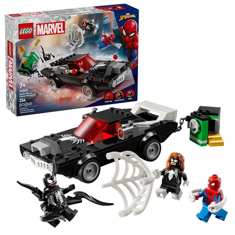 LEGO - Marvel SpiderMan vs. Venom Muscle Car 254 Pieces - 76309 - Image 2